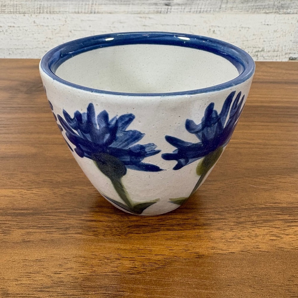 Louisville Stoneware Cornflower Tea Cup and Saucer Hand Painted - Picture 5 of 10